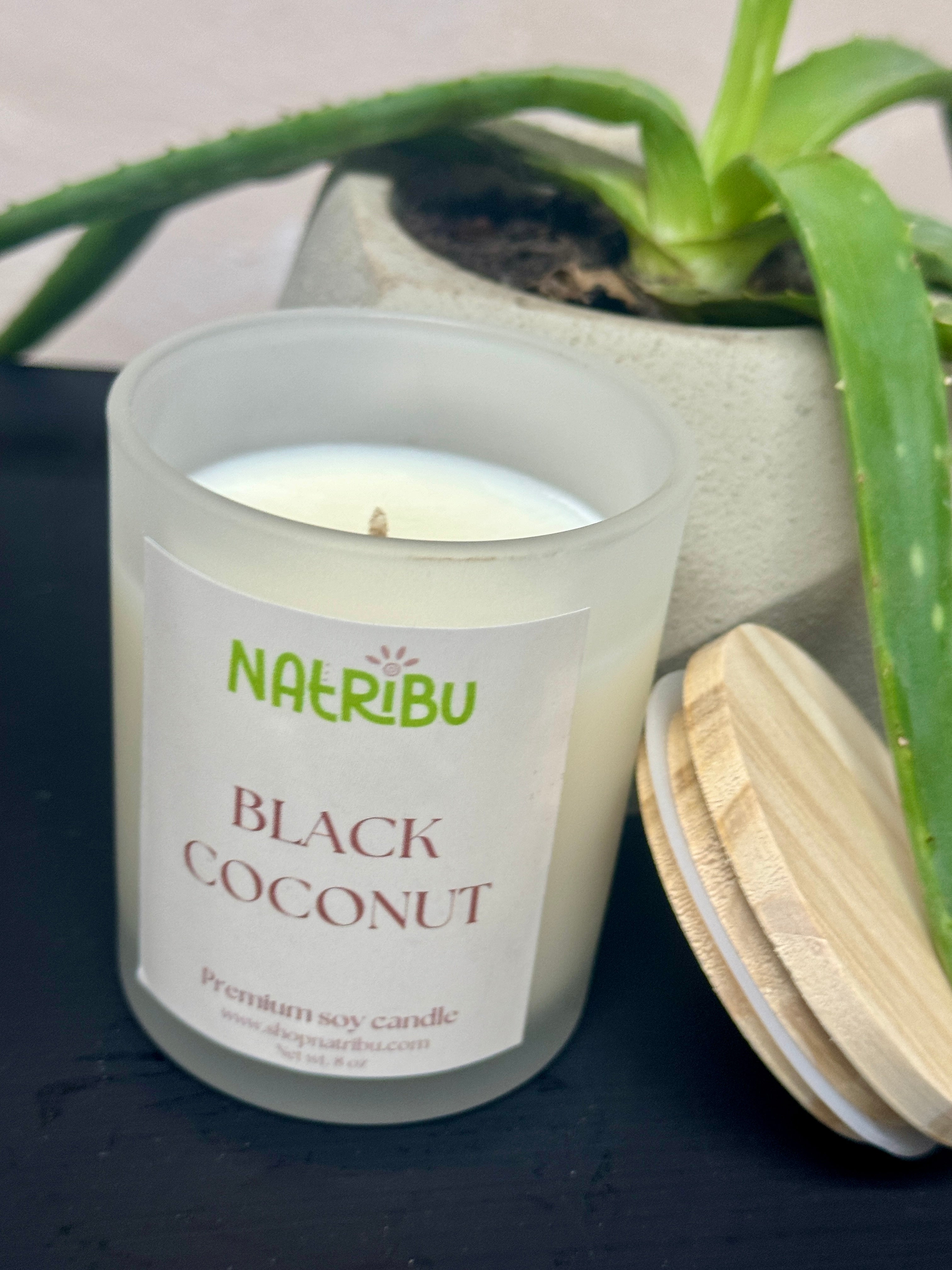 Black Coconut Candle