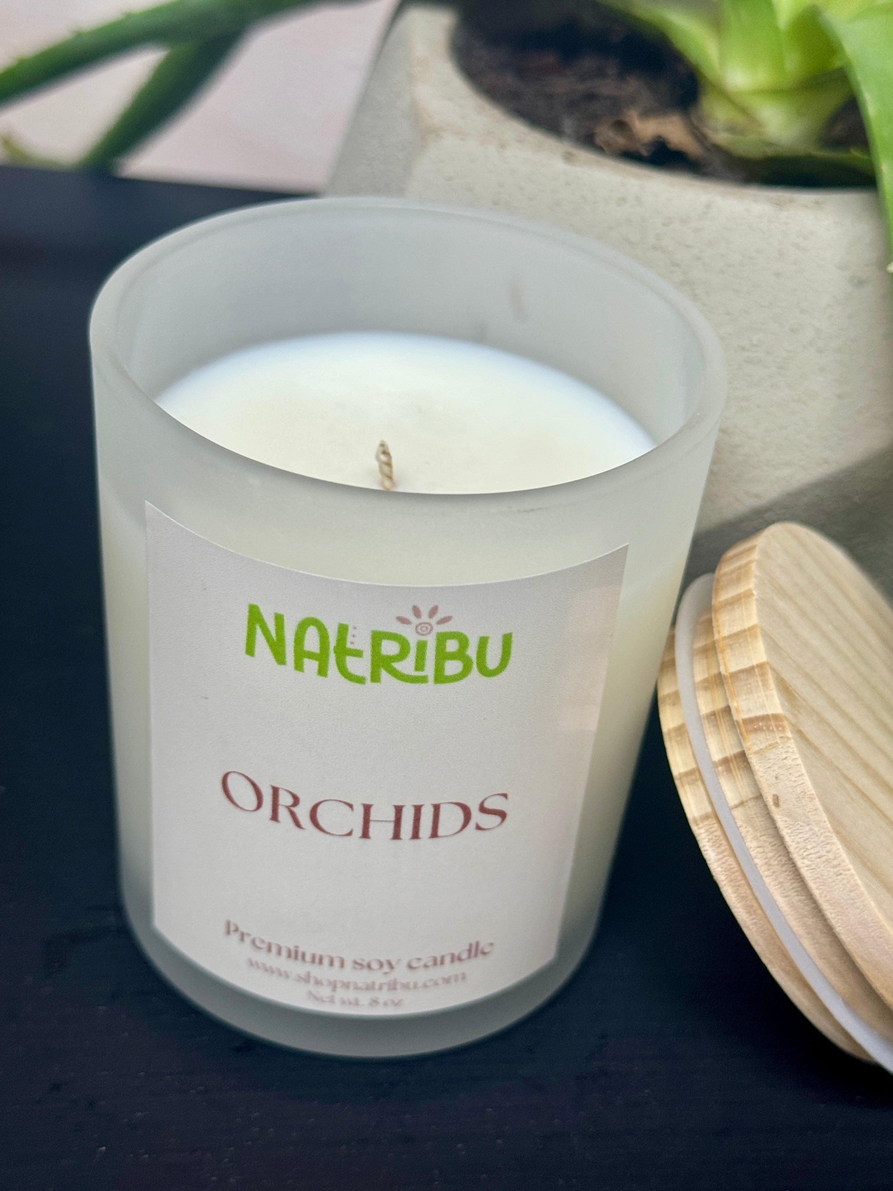 Orchids Candle