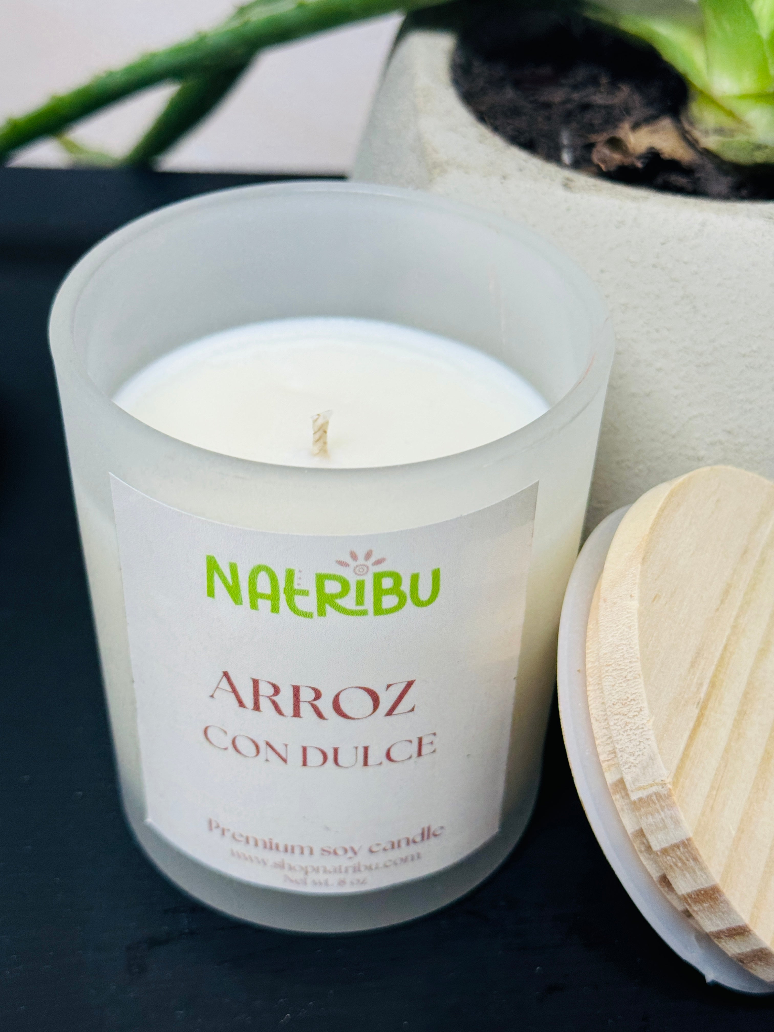 Rice pudding candle