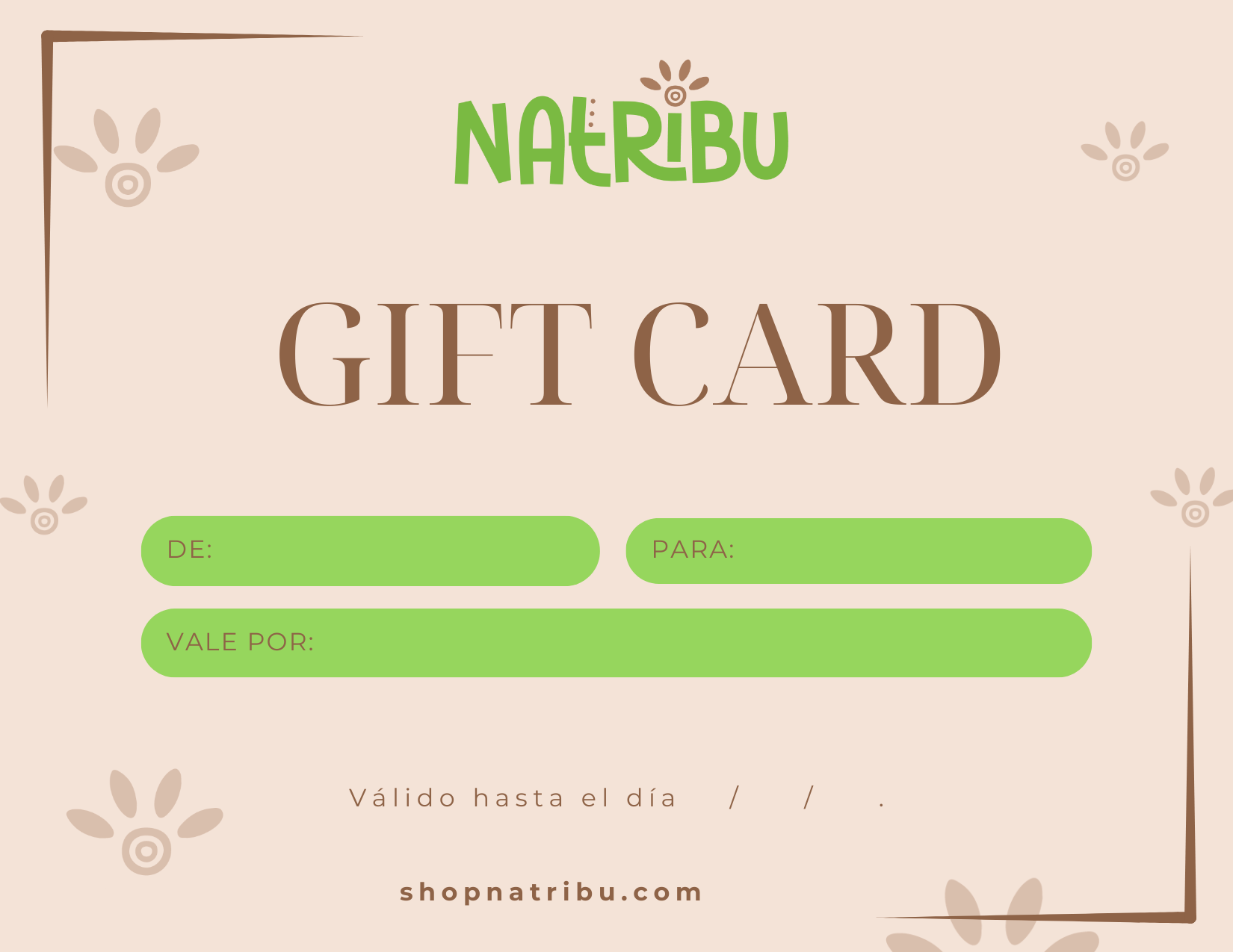 Tarjeta de regalo